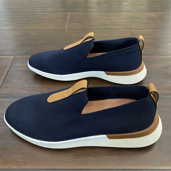 Wolf & Shepherd Mens SwiftKnit Navy Blue Loafers Padded Insole Size Fits 9 - Picture 3 of 7